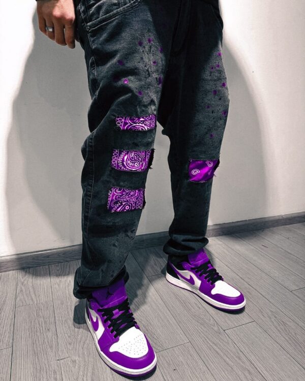 Jeans Fancy Drip “Purple Code” – Edición Premium Streetwear - Image 2