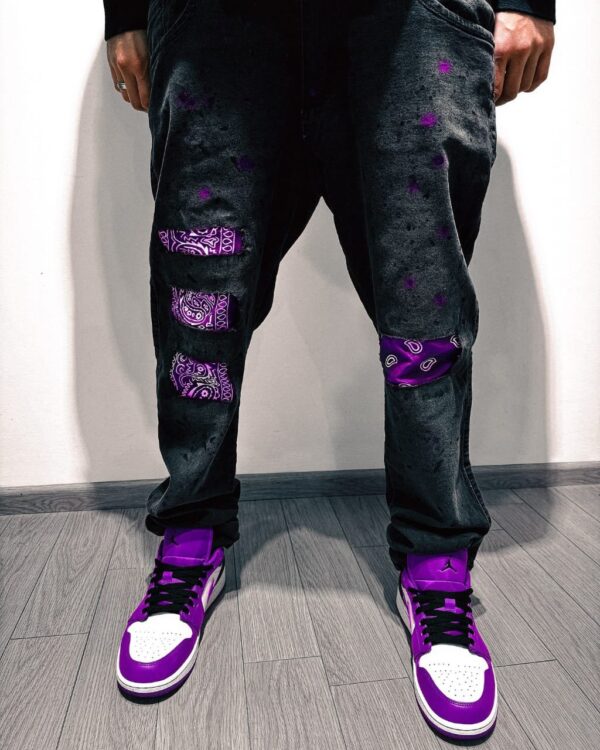 Jeans Fancy Drip “Purple Code” – Edición Premium Streetwear - Image 3